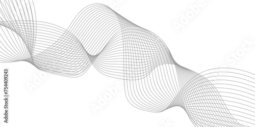 Abstract wave element for design. Digital frequency track equalizer. Wave with lines created using blend tool. Frequency sound wave line and technology future concept background.