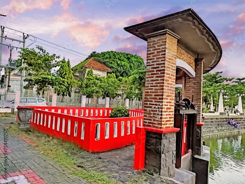 POLDER TAWANG IN AREA the heritage building, Tawang Station, the Old City of Semarang, Indonesia which is still used as the main train station on the island of Java
