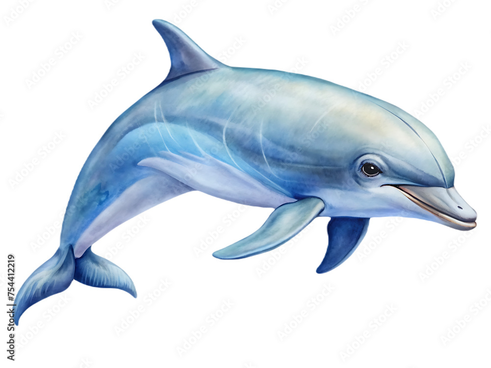 Fototapeta premium Dolphin on transparent
