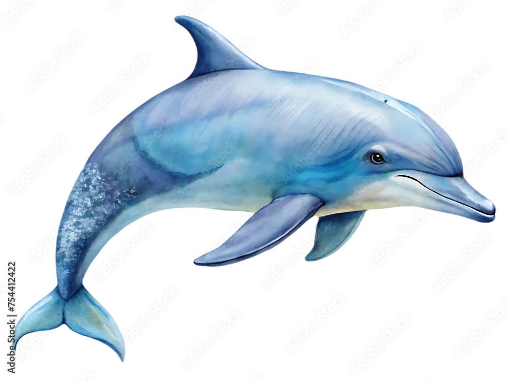Fototapeta premium Dolphin on transparent