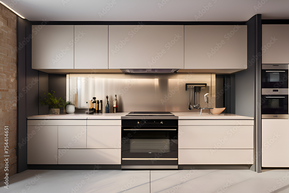 A modern and minimalist kitchen A modern and minimalist kitchen