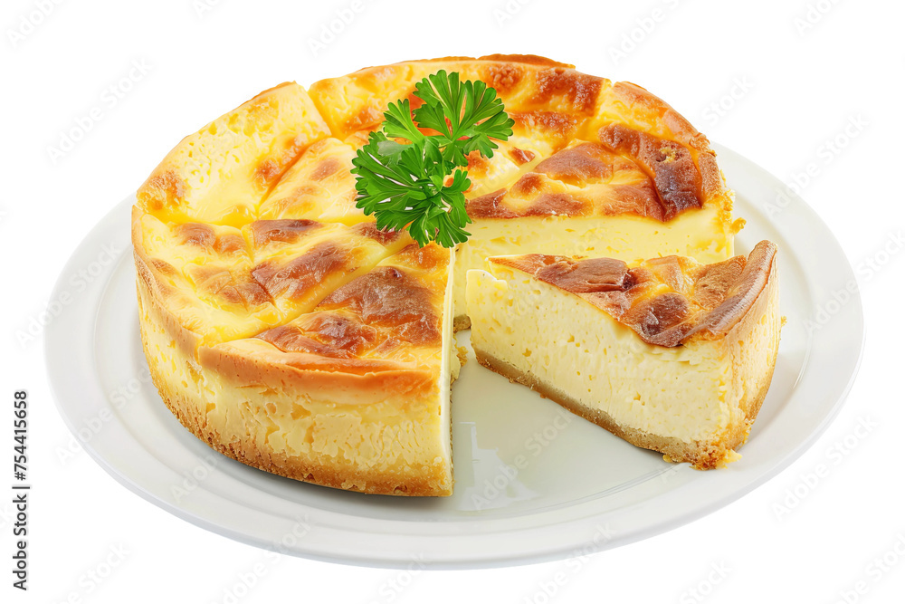 a slice of pastry isolated
a slice of pastry isolated