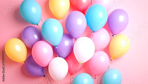 Colorful Balloons for Celebration, Bright and Vibrant Party Decorations