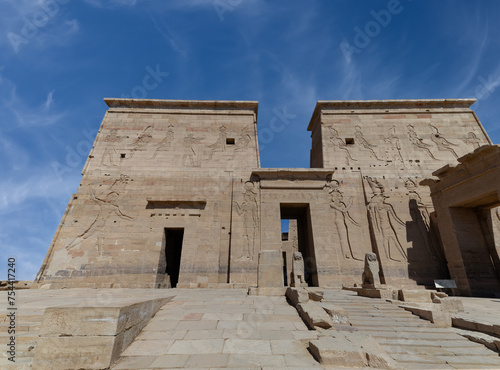 The Temple of Philae in Aswan. Egypt.