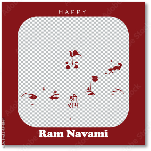 Happy Ram Navami hindu cultural festival celebration