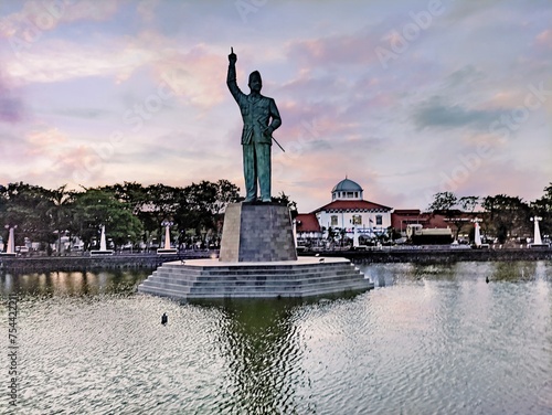 POLDER TAWANG IN AREA the heritage building, Tawang Station, the Old City of Semarang, Indonesia which is still used as the main train station on the island of Java
