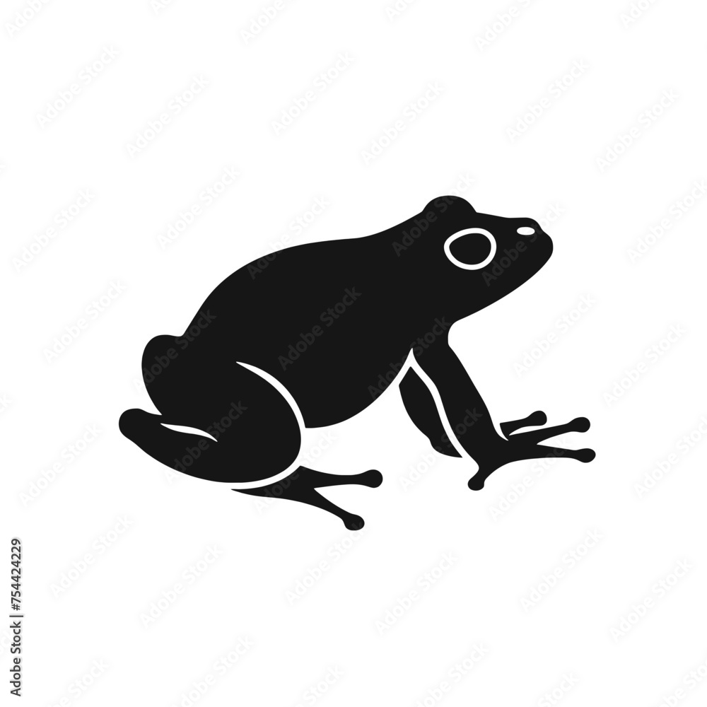 frog silhouette vector illustration frog silhouette vector illustration