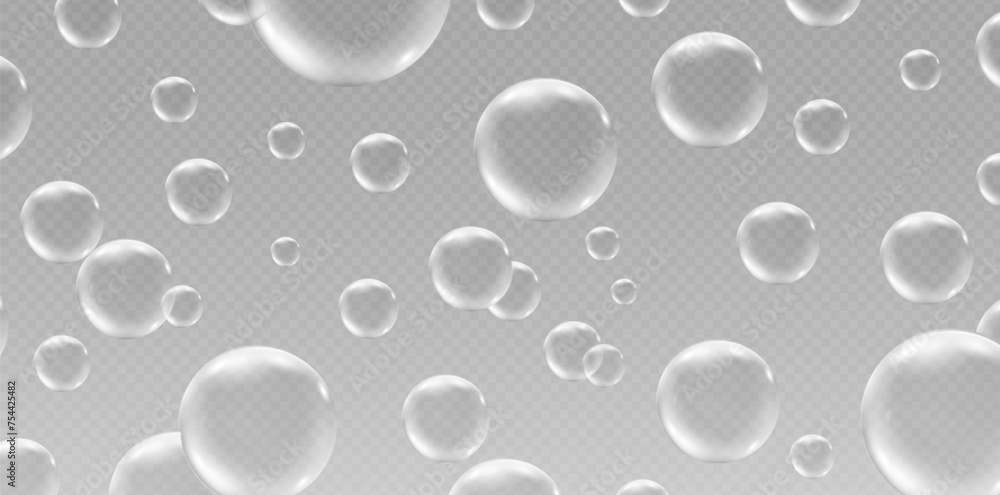 Soap bubble background. Vector EPS10