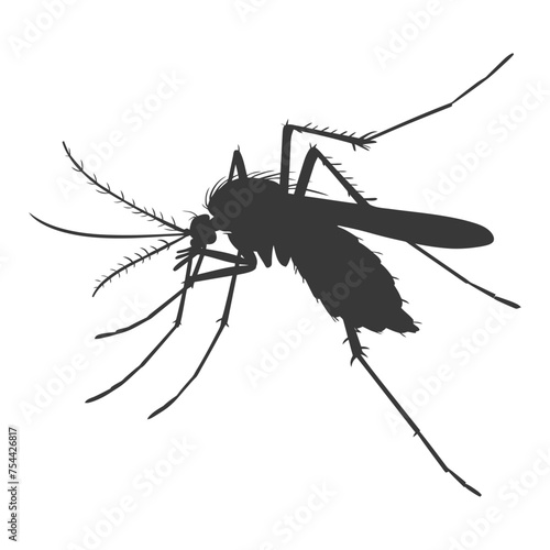 Wallpaper Mural Silhouette mosquito animal black color only full body Torontodigital.ca