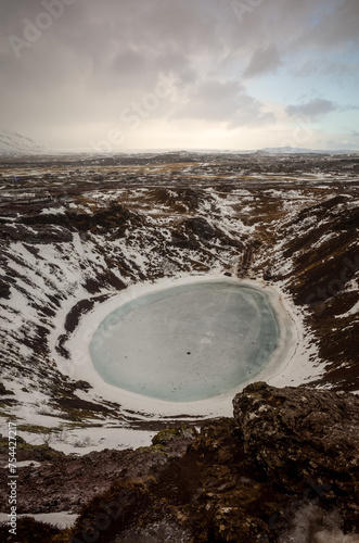 Kerid crater in Iceland