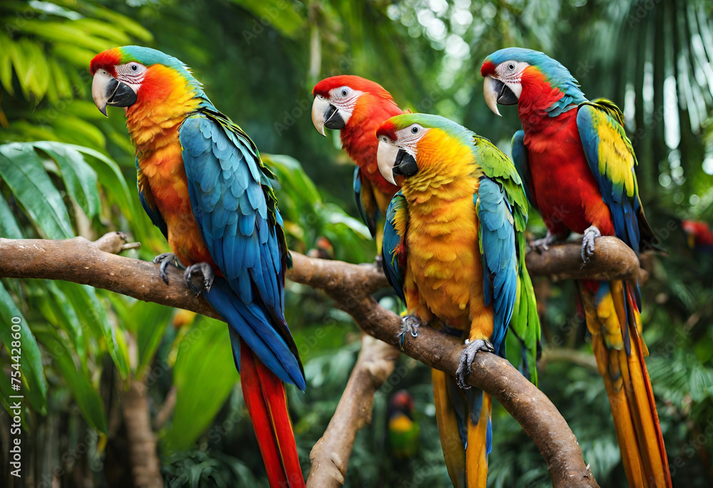 Obraz premium blue and yellow macaw