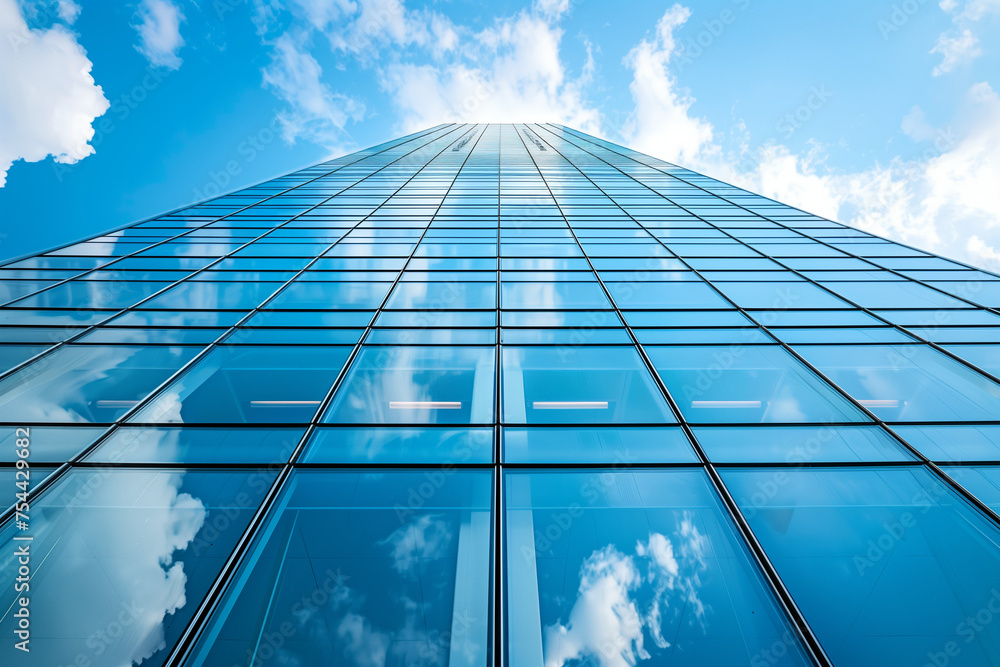 Commercial building glass facade Commercial building glass facade