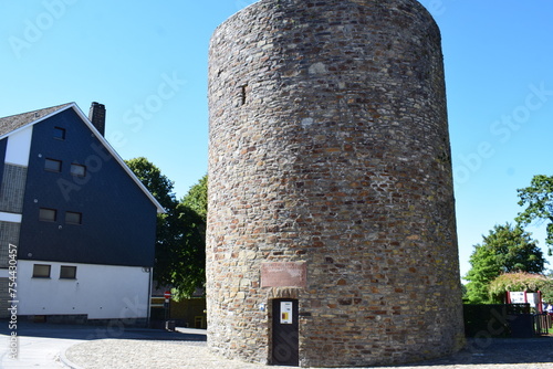 city walls tower in Sankt Vith, Belgium photo