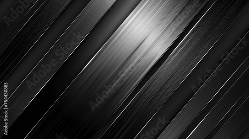 Black and Silver with templates metal texture soft lines tech gradient abstract diagonal background