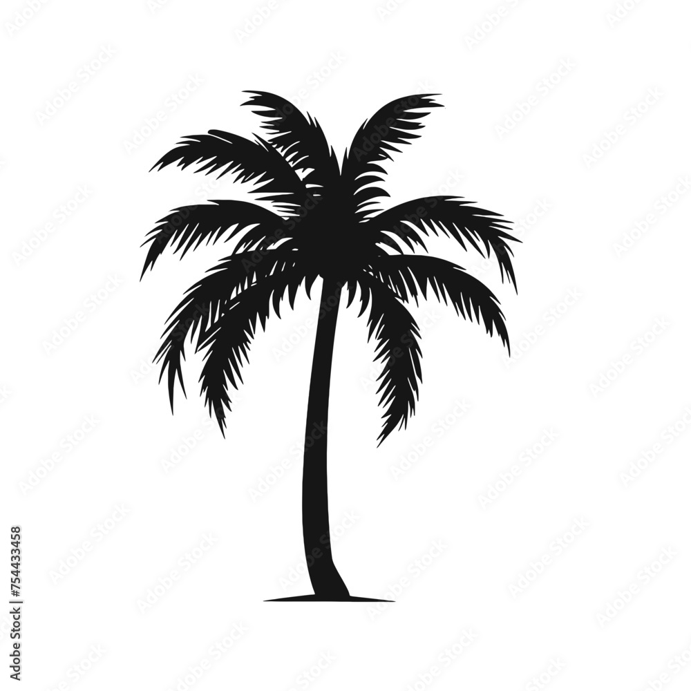 palm trees silhouettes