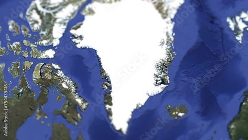 Physical Map Of Greenland