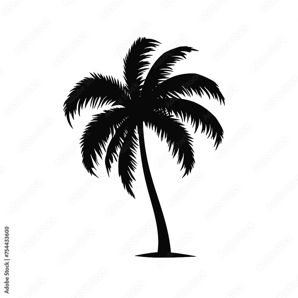 palm trees silhouettes