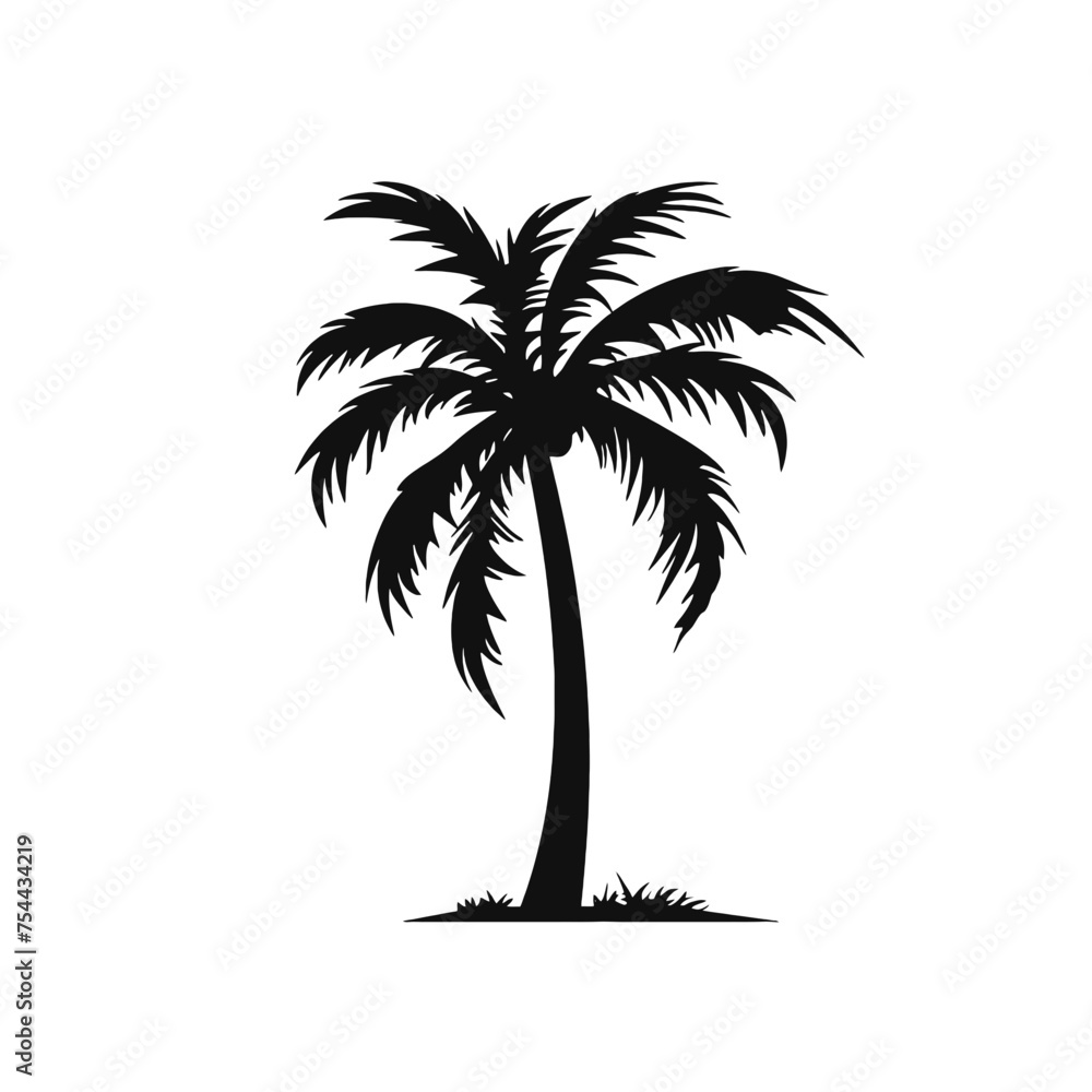 Obraz premium palm trees silhouettes