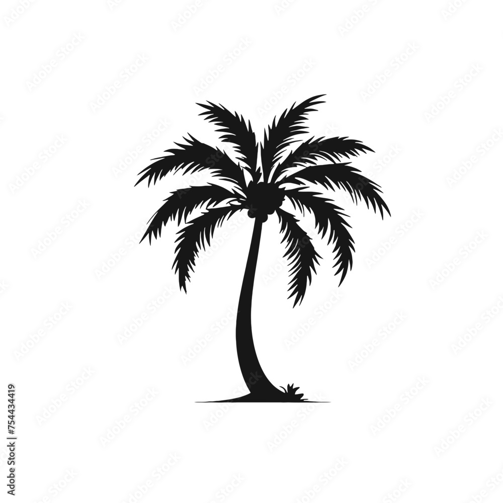 palm trees silhouettes