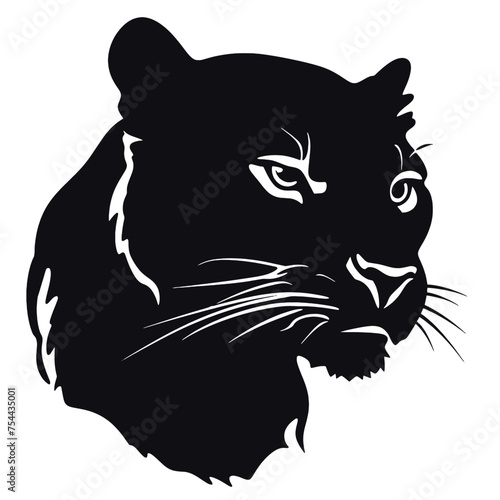 Black Panther logo Silhouette 