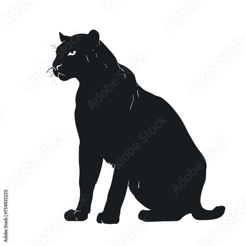 Black Panther  logo  Silhouette 