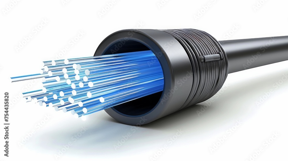 Futuristic fiber optical network cable Futuristic fiber optical network cable