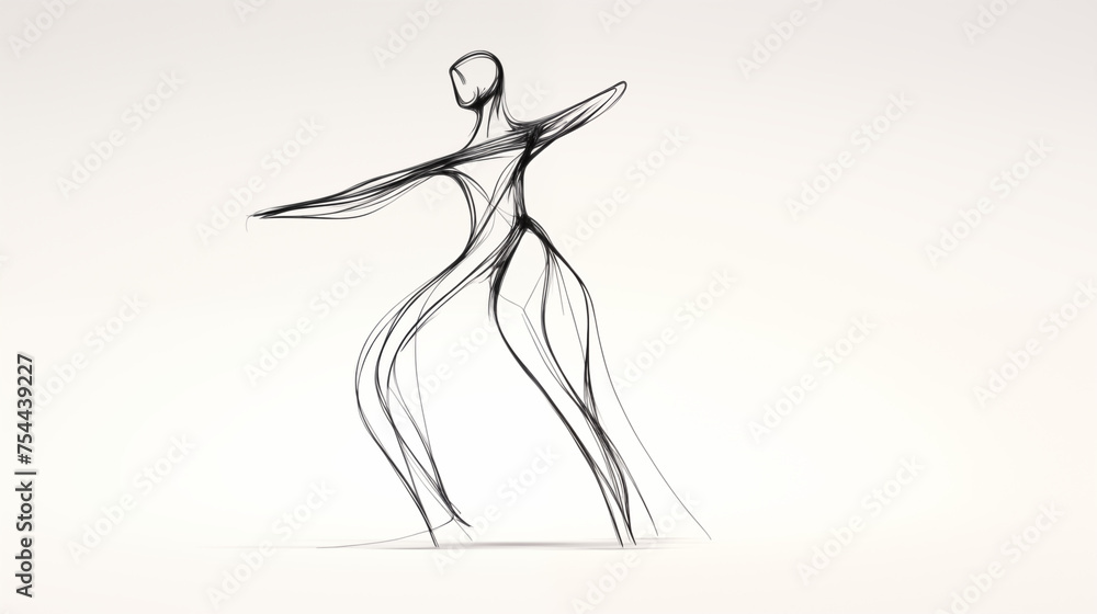 Abstract Dancer Sketch Abstract Dancer Sketch