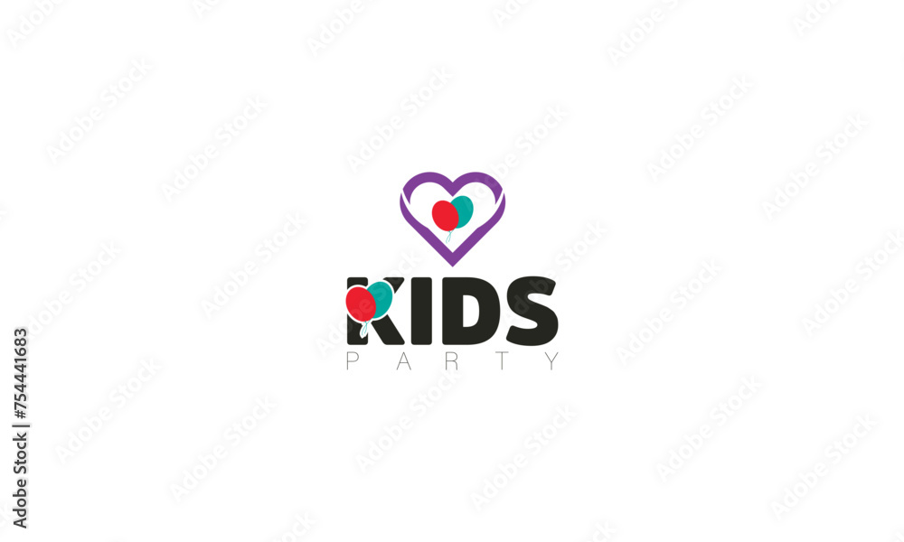 Creative love kids logo design. Creative love kids logo design.