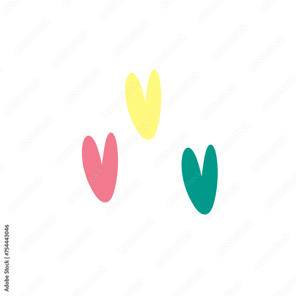 Naklejka premium Colorful Love Doodle