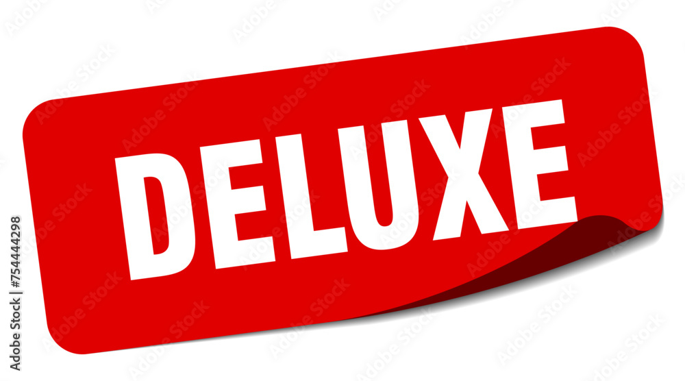 deluxe sticker. deluxe label deluxe sticker. deluxe label