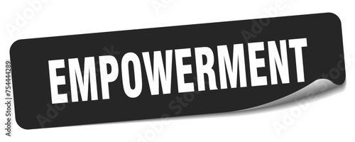 empowerment sticker. empowerment label