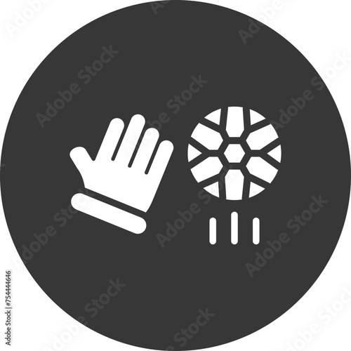 Goalie Glyph Inverted