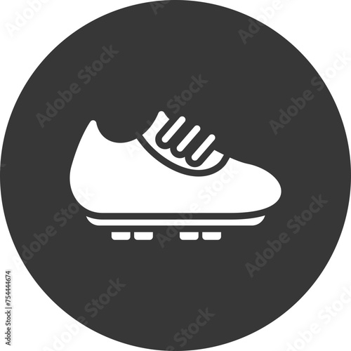 Football Boots Glyph Inverted