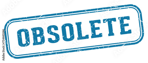 obsolete stamp. obsolete rectangular stamp on white background