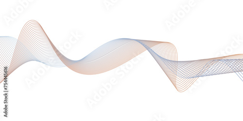 abstract color gradient wave on white background,Modern technology background, wave design.Creative unusual background with abstract gradient wave lines,Abstract pink lines background vector illustr
