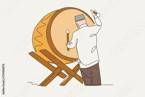 Drum musical instruments are quite rarely used as a solo instrument