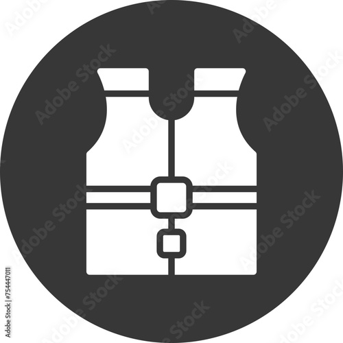 High visibility vest Glyph Inverted
