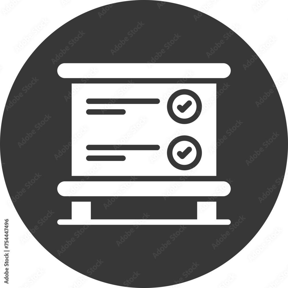 Whiteboard Glyph Inverted Whiteboard Glyph Inverted