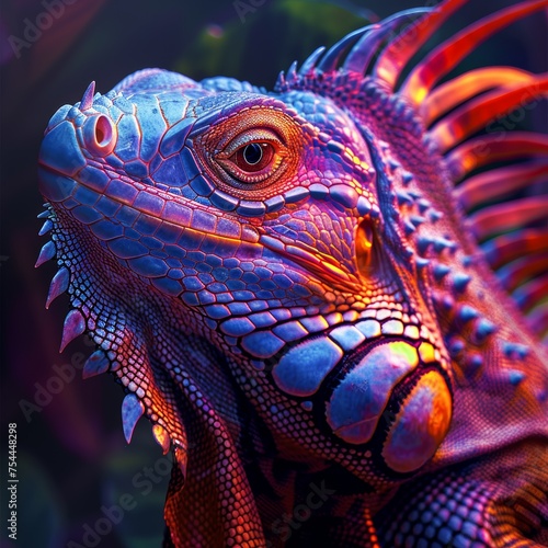 Vibrant Iguana Colors