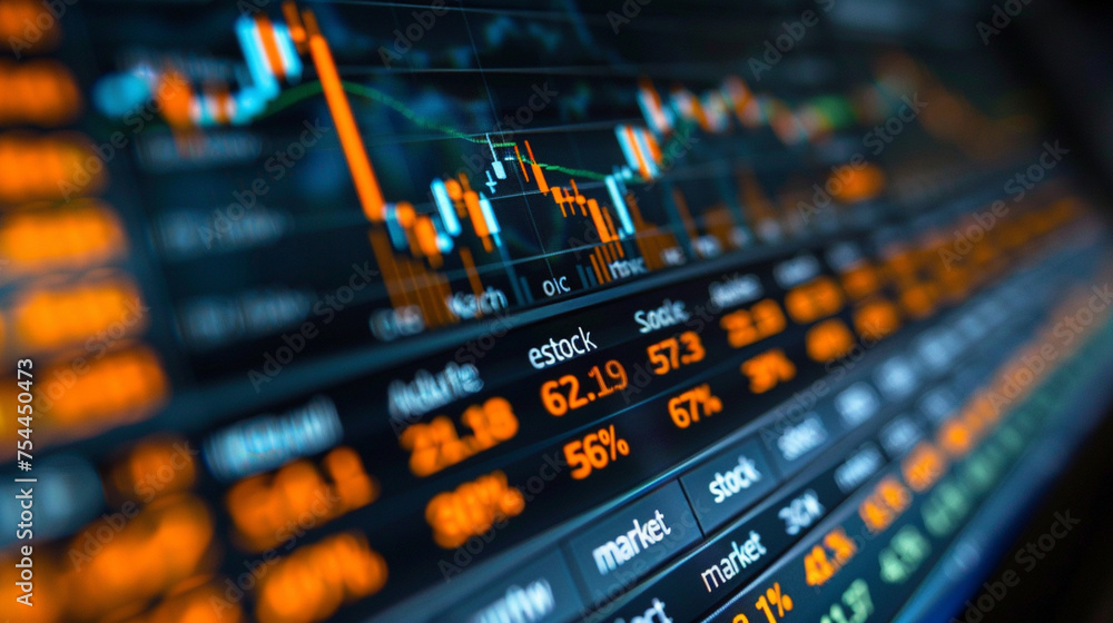 Stock Market Trading Written on Stock Market Background Analytic Stock Market Trading Written on Stock Market Background Analytic