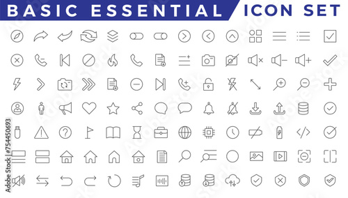 Basic Essential UI icon