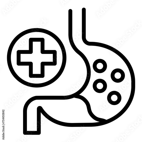Vector Design Gastroenterology Icon Style