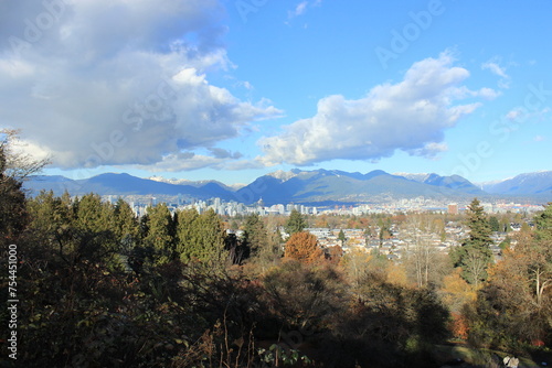 Top view of the city.Vancouver. Canada.