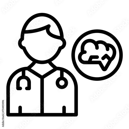 Vector Design Neurosurgeon Icon Style