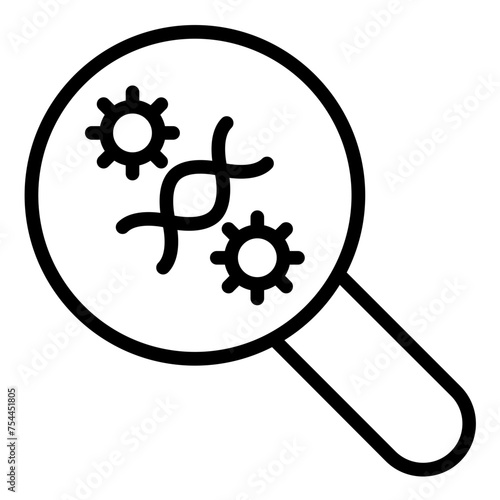 Vector Design Virus Mutation Research Icon Style