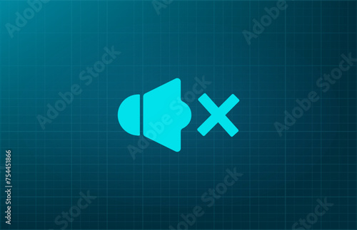 Sound level, speaker symbol. Vector illustration on a blue background. Eps 10