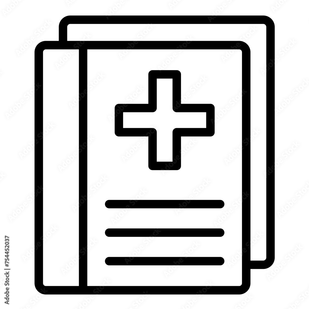 Vector Design Medical Journal Icon Style Vector Design Medical Journal Icon Style