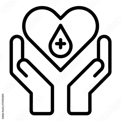 Vector Design Blood Donor Icon Style