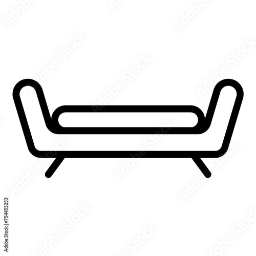 Vector Design Daybed Icon Style
