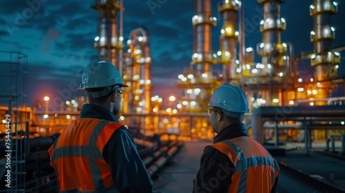 Engineers at Petrochemical Plant © Custom Media
